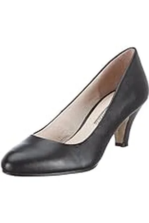 Buffalo London 110-9146 Kid Leather 128290 - Zapatos de tacón de Cuero para Mujer, Color Negro, Talla 39