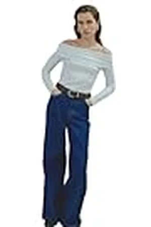 VILA Viommi L/S Rib Off Shoulder Top Camiseta de Manga Larga, , M Mujeres