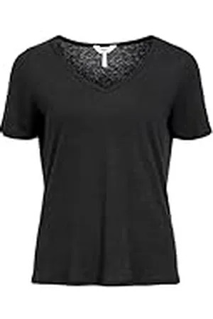 Object Objthea S/S Re V-Neck Top Noos, , M Mujeres