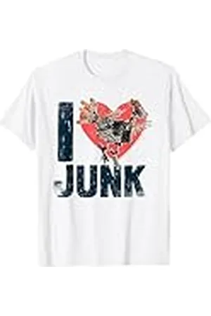 Clangers The Iron Chicken Me encanta Heart Junk Retro Camiseta