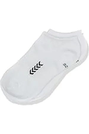 Hummel Niños Calcetines Ankle Socks SMU Blanco Blanco, Negro Talla:8 (32-35)