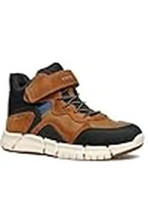 Geox J FLEXYPER Boy B ABX, Botín, LT Brown/Black, 35 EU