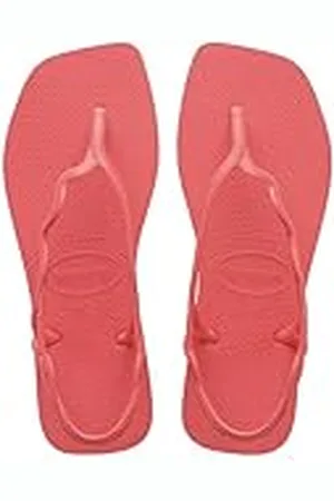 Havaianas Soleil, Sandalias Elegantes, Duraderas y Cómodas, Con Forma de T, Cierre Trasero, Tiras Onduladas y Suela con Bordes Cuadrados, Mujer