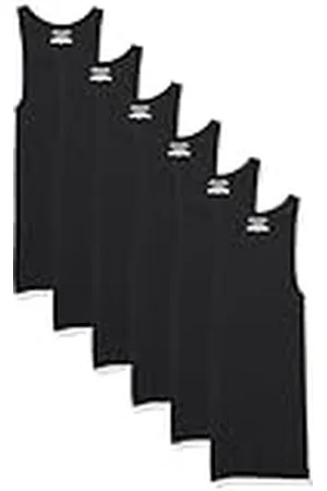 Amazon Camiseta Interior de Tirantes Hombre, Pack de 6, , XL