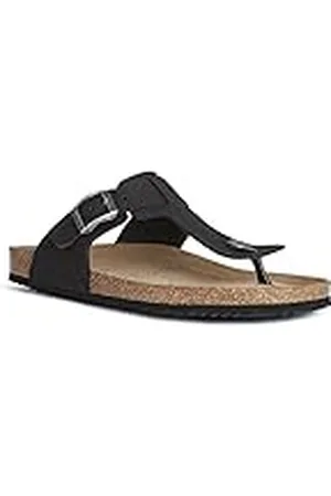 Geox U Sandal Ghita D, Sandalias Hombre, Black, 44 EU