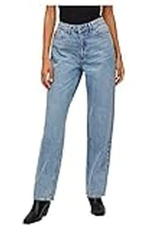 VILA Vikelly Jaf HW Straight Jeans-Noos, , 44W x 32L para Mujer