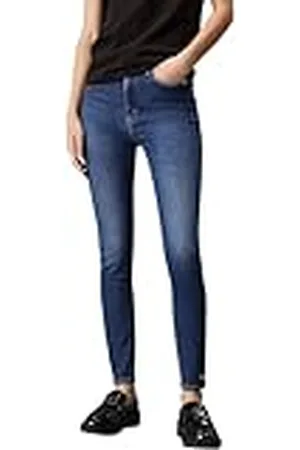 Calvin Klein Jeans HIGH RISE SUPER SKINNY ANKLE Ajustado Mujer, , 25W