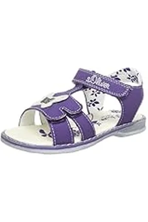 QS by s.Oliver Casual - Sandalias de Material sintético niña, Color Violeta, Talla 33
