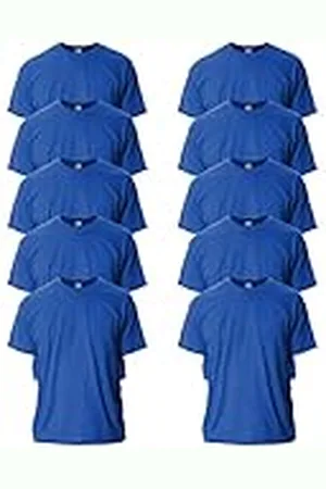 Gildan Camiseta de Ultra Cotton, Estilo G2000, T-shirt para Hombre, , M (Paquete de 10)