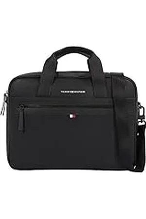 Tommy Hilfiger Hombre Bolsa de Ordenador Essential PU Computer Bag 14", , Talla Única
