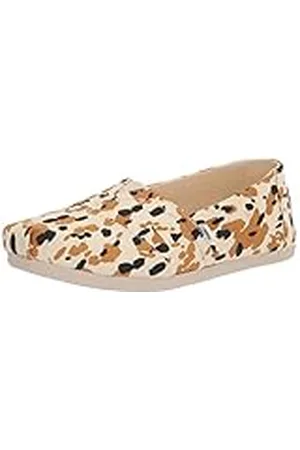 TOMS Alpargata Buckthorn, Mocasines Planos Mujer, Marrón (Vaca Abstracta Marrón Espino Cerval), 35.5 EU