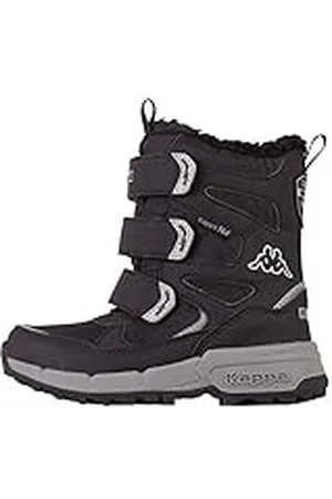 Kappa VIPOS Tex K Unisex Kids, Zapatillas para Correr de Carretera, Negro (1115 Black/Silver), 25 EU