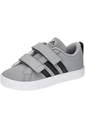 adidas VS Pace 2.0 Hook and Loop Shoes Kids, Zapatos, Grey Three/Core Black/Cloud White, 31 EU