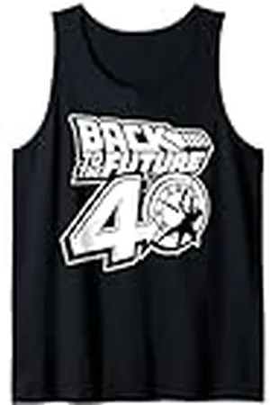 Back To The Future 40th Anniversary Logo And White Camiseta sin Mangas