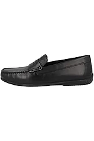 Geox U Ascanio A, Mocasines para Hombre, (Black), 44 EU