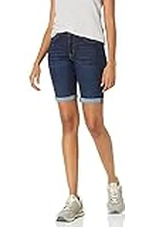 Amazon Bermudas de Tela Vaquera de Corte Ajustado De 23 cm Mujer, , 42