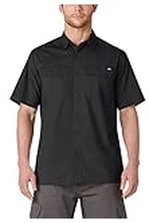 Dickies Hombre, Camisa Flex en Tejido Ripstop de Manga Corta, , L