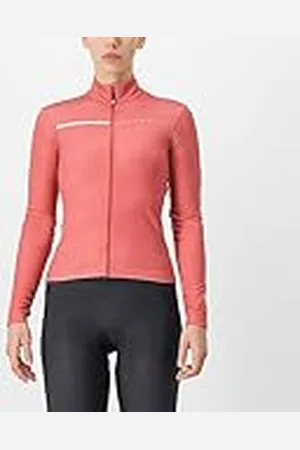 Castelli 4521531-654 SINERGIA 2 Jersey FZ Sweatshirt Mujer Mineral Red/Cream Blush Tamaño L