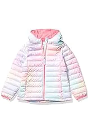 Amazon Chaqueta Acolchada con Capucha, Plegable, Ligera y Resistente a la Lluvia Niña, , 5 años