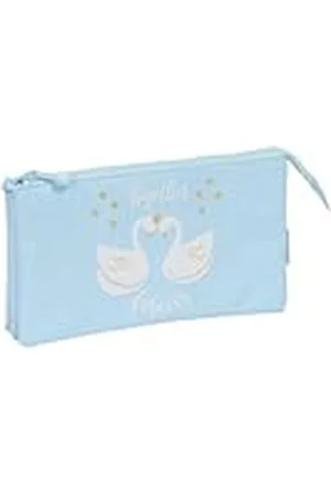 Glowlab CISNES - Portatodo Triple, Estuche Infantil, Estuche Niño, Ideal para Niños en Edad Escolar, Cómodo y Versátil, Calidad y Resistencia, 22x3x12 cm, Color