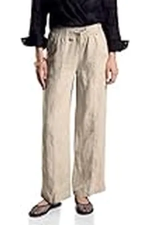 Street one LS_Wide Leg Lino HW L30.32 Pantalones, Women