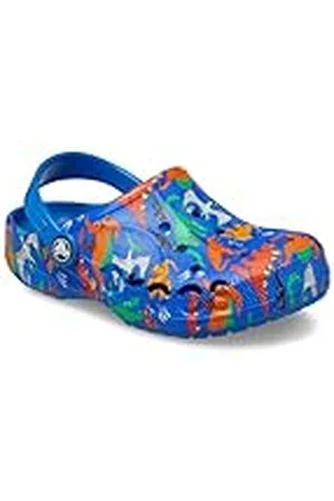Crocs Baya Clog K, Zuecos, Unisex niños, Printed/Bright Cobalt, 38/39 EU