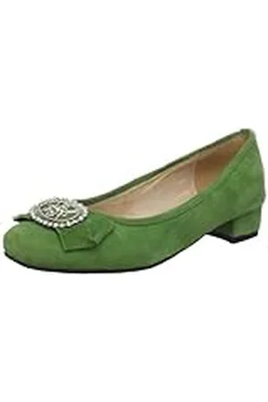 Andrea Conti 0595365 - Zapatos de tacón de Cuero para Mujer, Color Verde, Talla 35