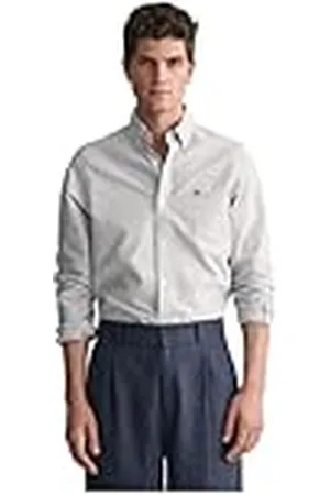 GANT Slim Oxford Banker Stripe Shirt, , M para Hombre