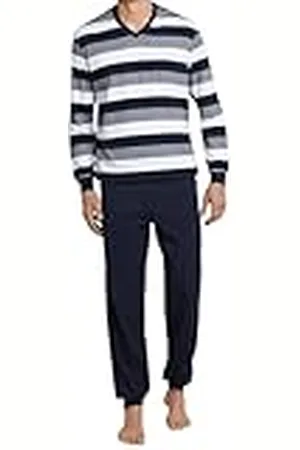Schiesser Conjunto de Pijama Largo con puños, , 56 para Hombre