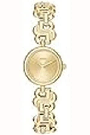 HUGO BOSS Reloj con Movimiento de Cuarzo de Tres Manecillas para Mujer Colección Double B Dressy con Correa de Acero Inoxidable de Color Dorado - 1502794