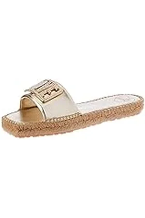 Moschino Ja28572g0gic0900, Pantuflas Mujer, Platino, 36 EU