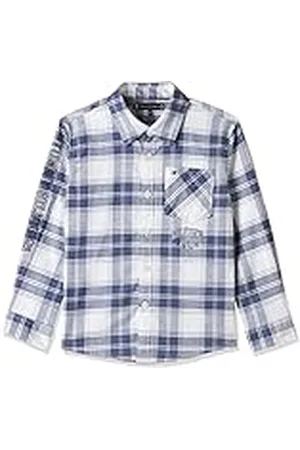 Tommy Hilfiger Camisa elástica de la Marca Oxford Chk Casuales, , 80 para Niños