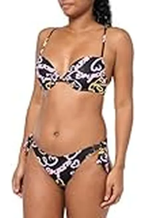 Emporio Armani Push-Up Bra & Bow Brief Logomania Bikini Set Mujer, , L
