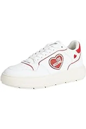 Moschino Mujer Bold Love Zapatillas White - Red 38 EU