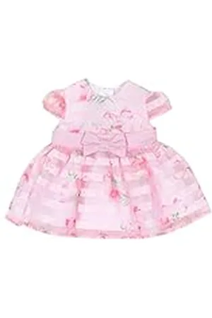chicco Vestido Bebé Niña Elegante de Mangas Cortas, con Cómoda Apertura con Botones, en Suave Algodón, Lavable en Lavadora, Ropa Bebé Niña 0-24 Meses, Diseñado en Italia