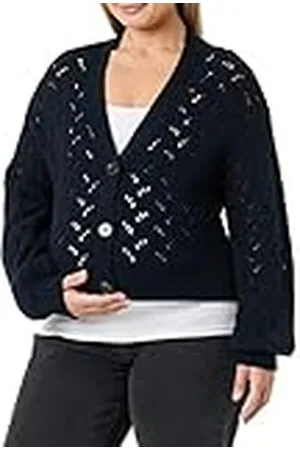 Mama;licious Mlvibs L/S Cropped Knit Cardigan Suéter, , S Mujer