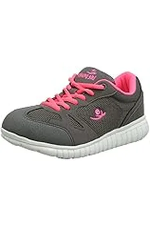 Chung Shi Unisex Duxfree Kids Savannah, Zapatilla de deporte, Gris/Rosa, 24-25 EU