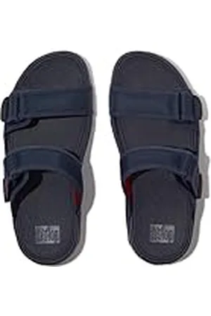 FitFlop Gogh Moc-Sandalias Ajustables Resistentes al Agua para Hombre, Blue, 41 EU