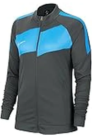 Nike Academy Pro Sudadera con Cremallera, Mujer, Antracita/Foto Azul/Blanco, L