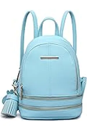 MISS LULÙ Mochila de día para mujer, bolso de hombro, mochila de piel sintética, impermeable, mochila escolar, bolso pequeño, , S, Bolsas