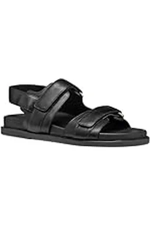 Geox D ADELASH C, Sandalia Deslizante Mujer, Black, 39 EU