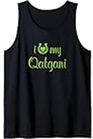 Hip Entrenador de equitación I Love My Qatgani Horse Equestrian Show Camiseta sin Mangas