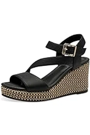 QS by s.Oliver Damen 5-28707-44, Sandalias con cuña Mujer, , 39 EU
