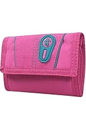 TOTTO Cartera Juvenil, Modelo UBA, con Sistema de Bloqueo RFID, con 10 Organizadores, Billetera y Tarjetero, Tamaño Compacto, Cierre de Solapa con Velcro, Versátil y Resistente, Color Rosa Fucsia