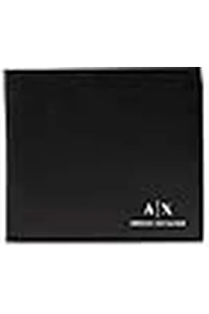 Armani Exchange A|X Cartera con Logo de Cuero Liso