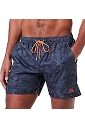 Alpha Industries Basic Bañador, Multicolor (Black Camo-125), M para Hombre