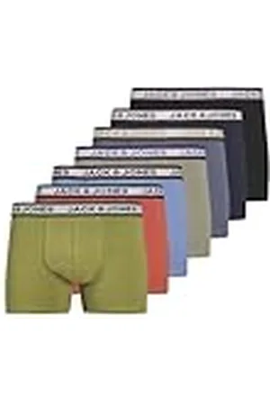 JACK & JONES Calzoncillos tipo bóxer Marco Trunk para hombre (paquete de 7)
