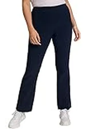 Ulla Popken Bengalinhose Pantalones, Marine, 56W / 32L para Mujer