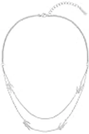 Lacoste Collar de Doble Cadena para Mujer Colección CROCODILE en Acero Inoxidable con Charms en forma de Cocodrilo - 2040469