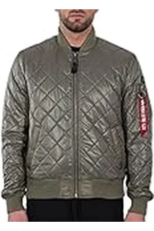 Alpha Industries MA-1 DQ Chaqueta Bomber, Verde (Olive-11), M para Hombre